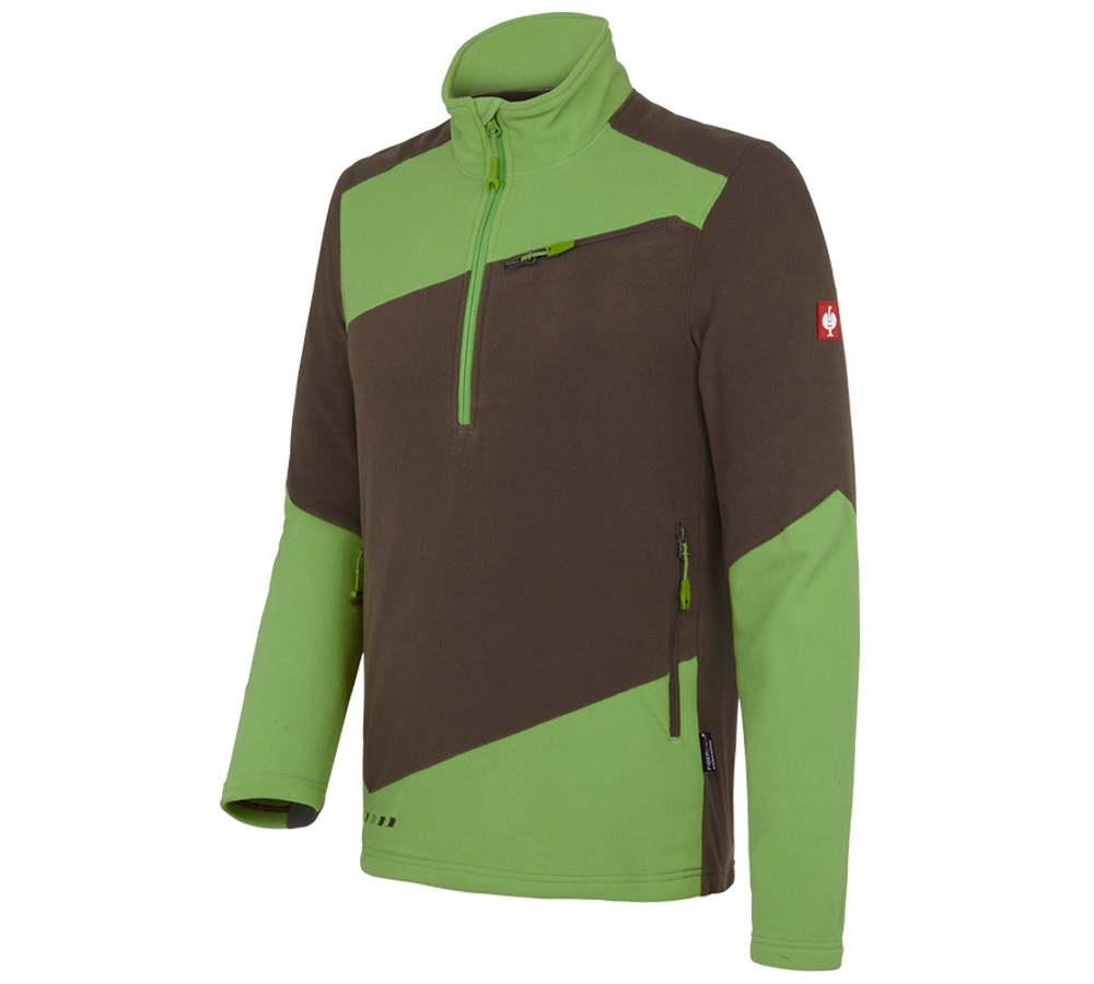 Shirts, Pullover & more: Fleece troyer e.s.motion 2020 + chestnut/seagreen