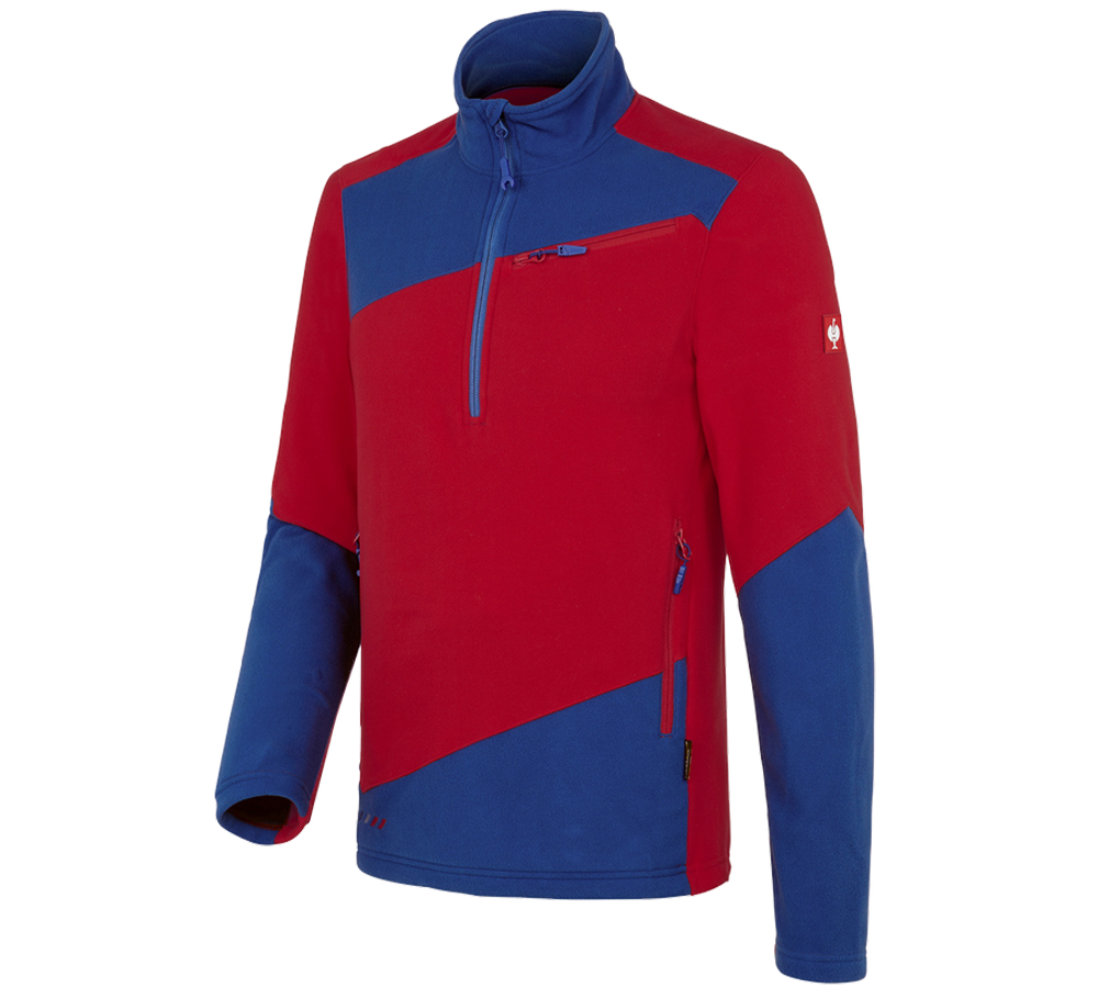Shirts, Pullover & more: Fleece troyer e.s.motion 2020 + fiery red/royal