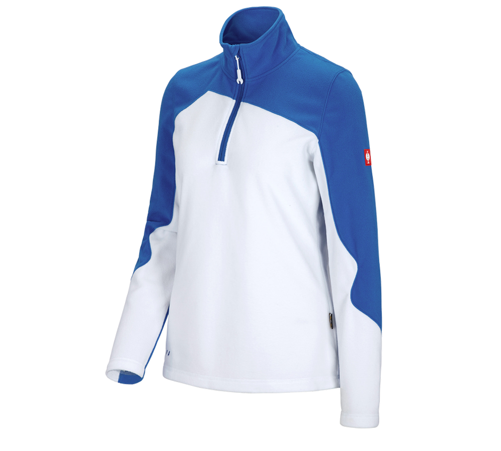 Shirts, Pullover & more: Fleece troyer e.s.motion 2020, ladies' + white/gentianblue