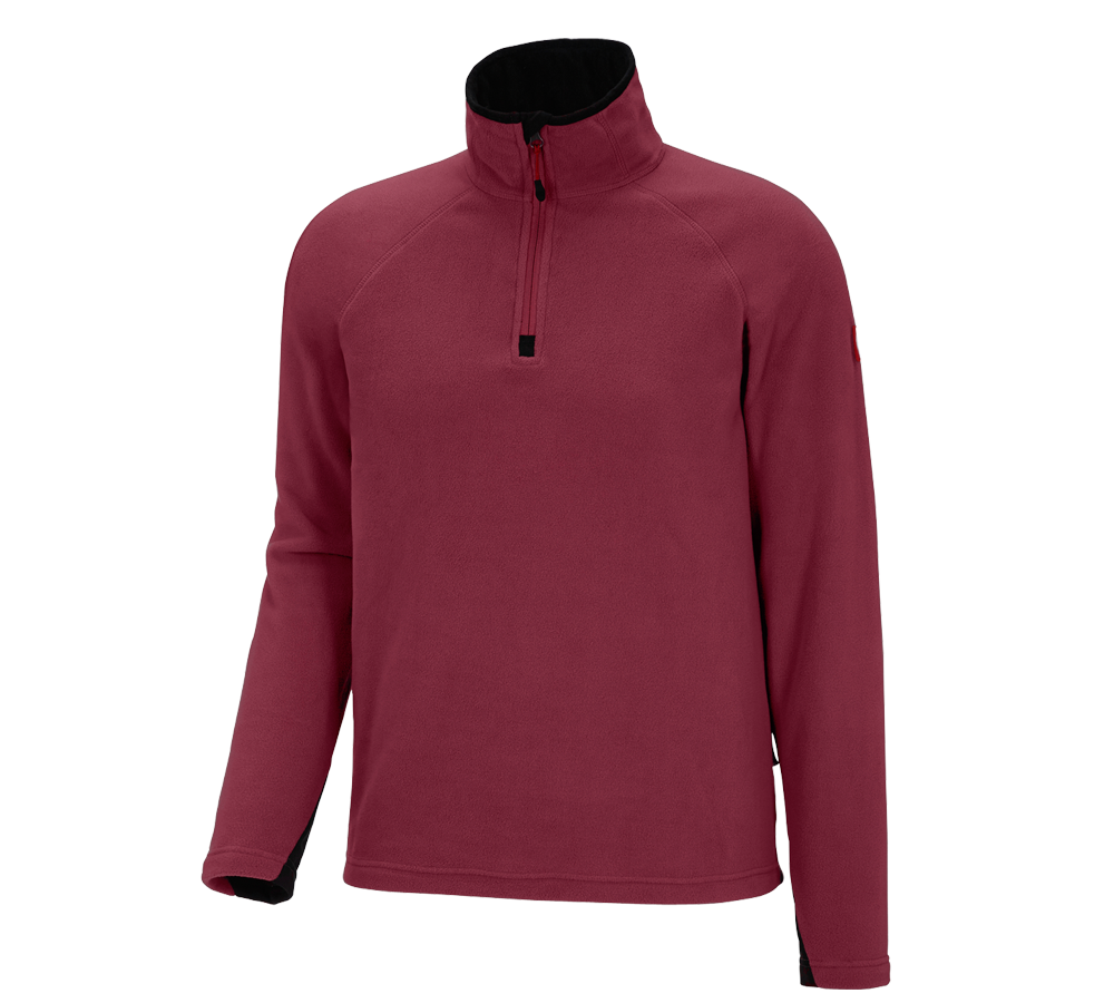 Shirts, Pullover & more: Microfleece troyer dryplexx® micro + bordeaux