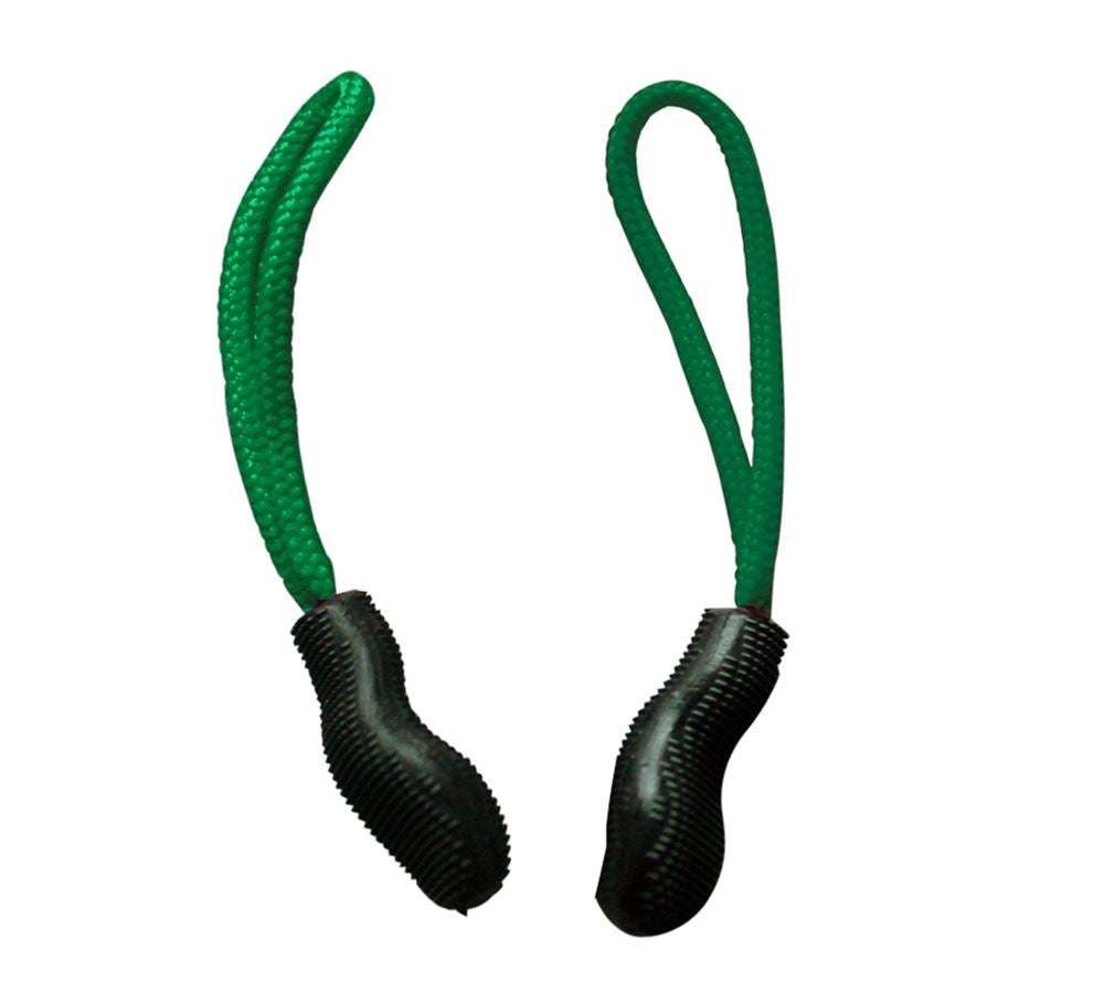 Accessoires: Zipper-Set + grasgrün
