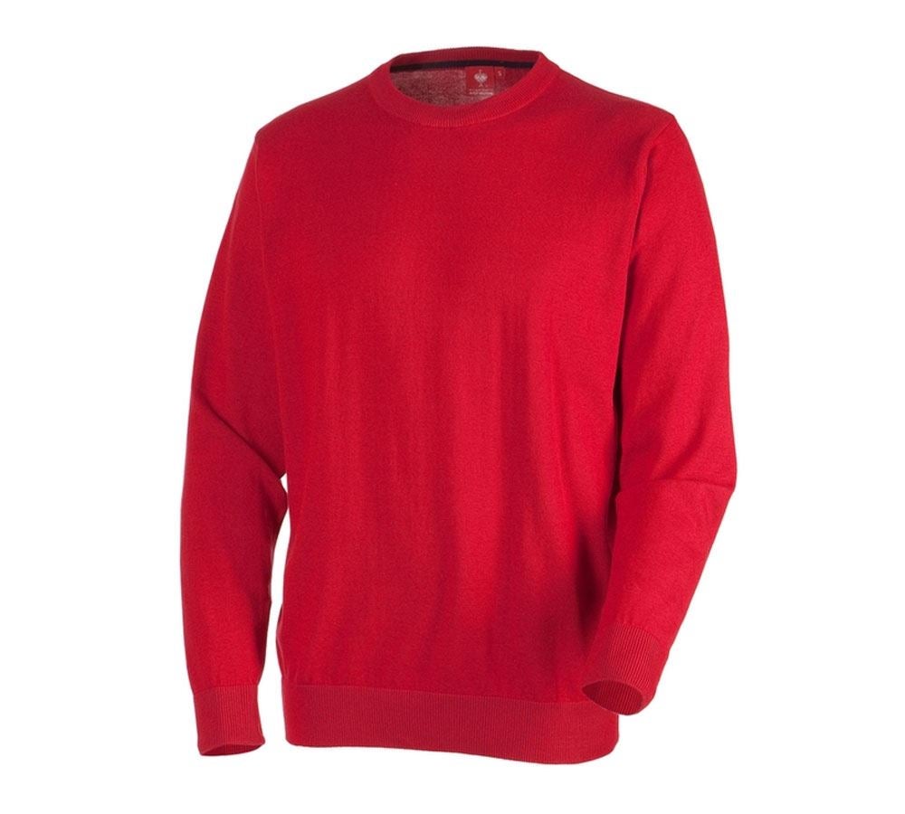 Shirts & Co.: e.s. Strickpullover, rundhals + rot