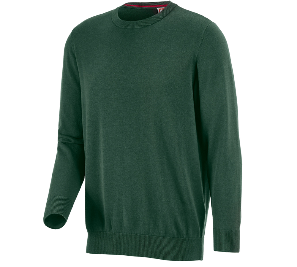 Joiners / Carpenters: e.s. Knitted pullover, round neck + green