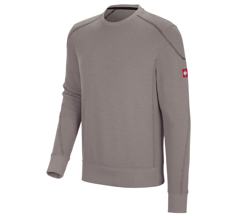 Shirts, Pullover & more: Sweatshirt cotton slub e.s.roughtough + ash