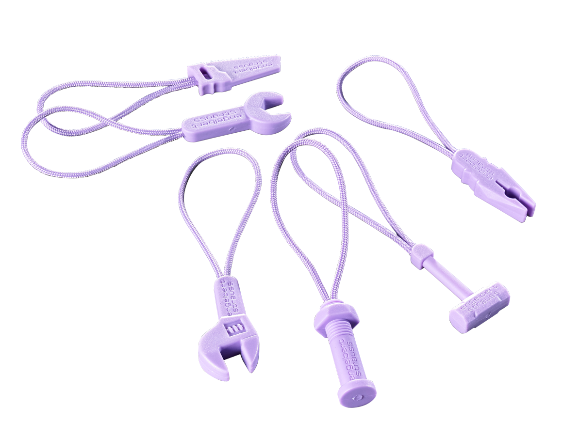 Accessories: Zip puller set e.s.motion 2020 + lavender