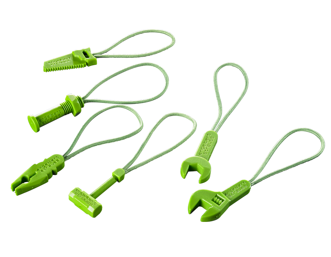 Accessories: Zip puller set e.s.motion 2020 + sea green