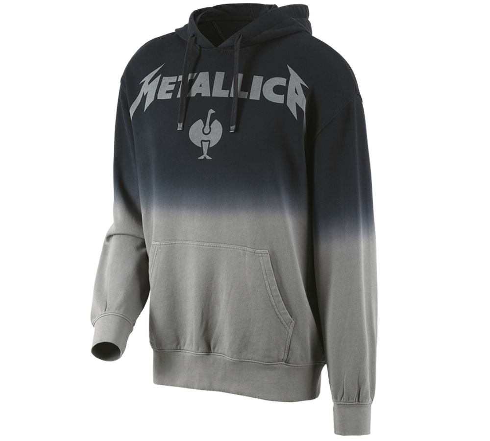 Shirts, Pullover & more: Metallica cotton hoodie, men + black/granite