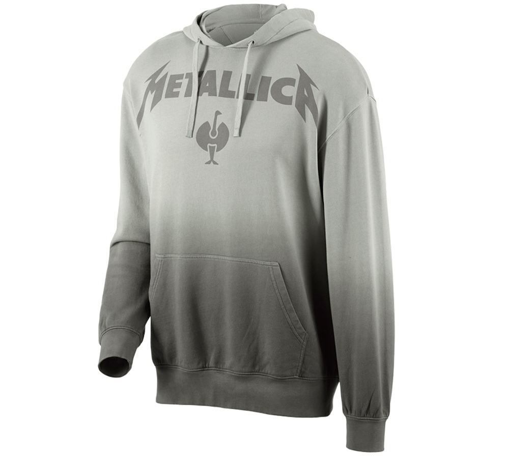 Collaborations: Metallica cotton hoodie, men + gris magnétique/granit