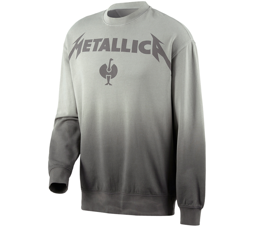 Shirts & Co.: Metallica cotton sweatshirt + magnetgrau/granit