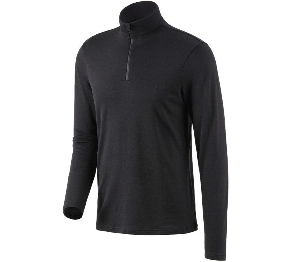 Shirts, Pullover & more: Troyer Merino e.s.trail + black