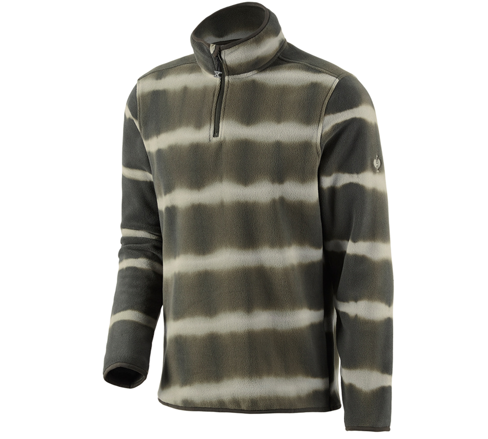 Shirts, Pullover & more: Fleece troyer tie-dye e.s.motion ten + disguisegreen/moorgreen