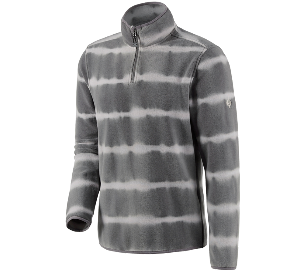 Shirts, Pullover & more: Fleece troyer tie-dye e.s.motion ten + granite/opalgrey