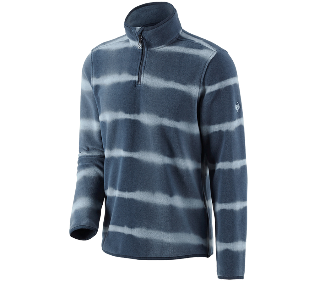 Shirts, Pullover & more: Fleece troyer tie-dye e.s.motion ten + slateblue/smokeblue