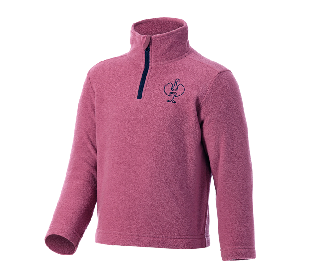 Hauts: Pull en laine polaire e.s.trail, enfants + rose tara/bleu profond