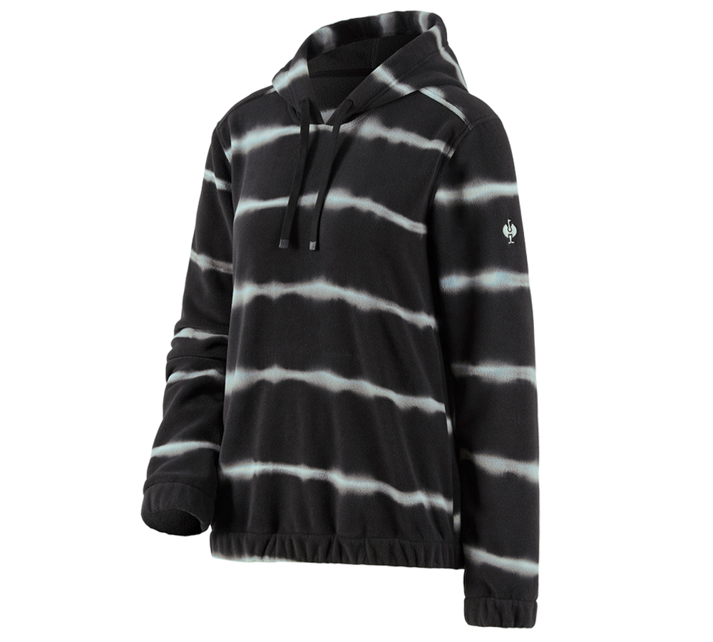 Shirts, Pullover & more: Fleece hoody tie-dye e.s.motion ten, ladies' + oxidblack/magneticgrey