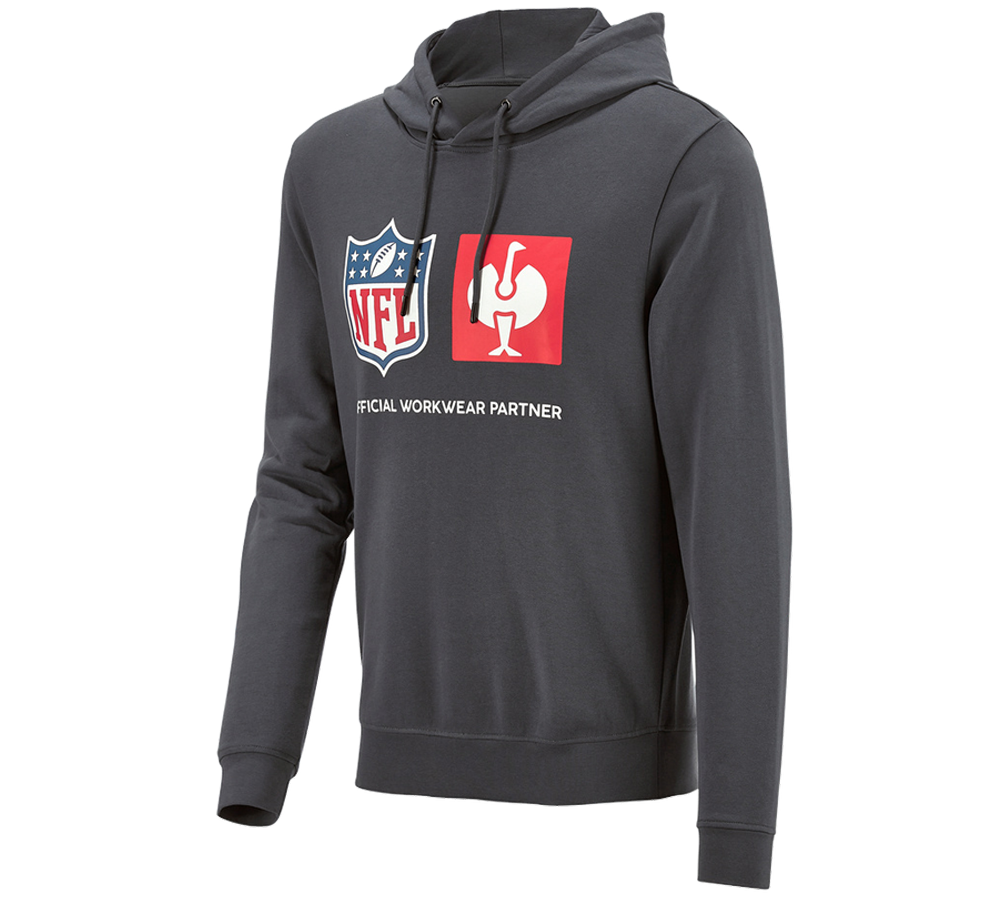 Clothing: NFL Hoodie cotton + carbongrey