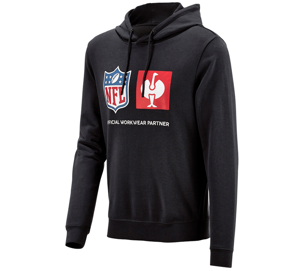 Bekleidung: NFL Hoodie cotton + schwarz