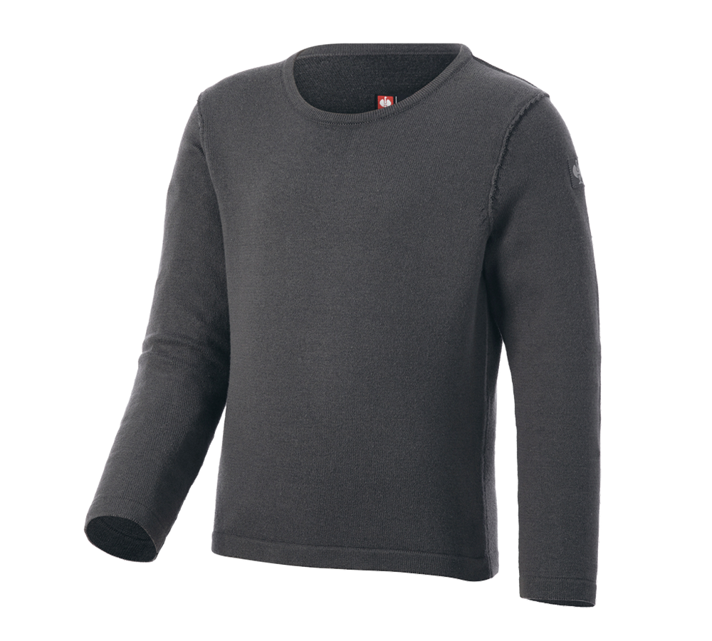 Shirts, Pullover & more: Knitted pullover e.s.iconic, children's + carbongrey