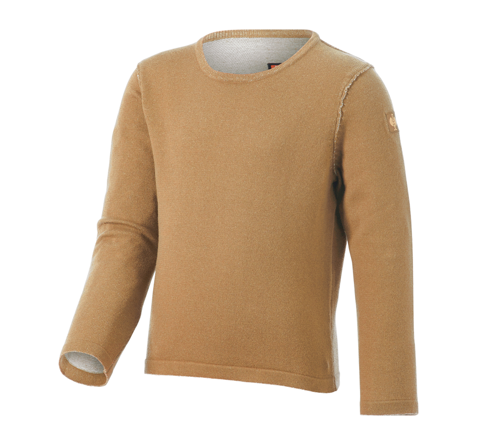 Bekleidung: Strickpullover e.s.iconic, Kinder + mandelbraun