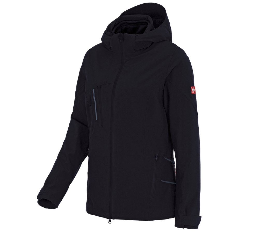 Cold: 3 in 1 functional jacket e.s.vision, ladies' + black