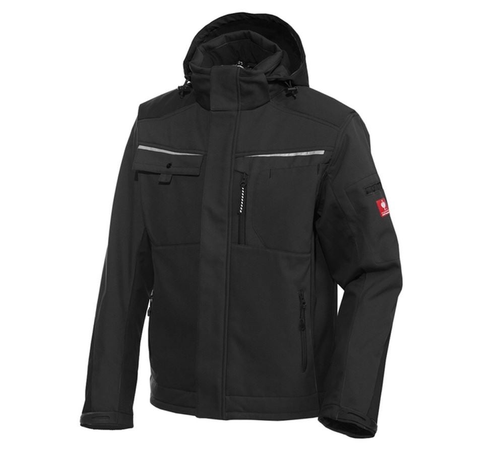 Work Jackets: Softshell jacket e.s.motion + black