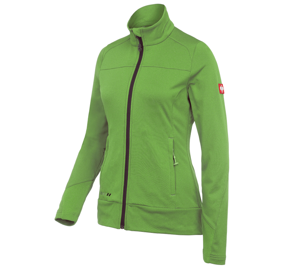 Work Jackets: FIBERTWIN®clima-pro jacket e.s.motion 2020,ladies' + sea green/chestnut