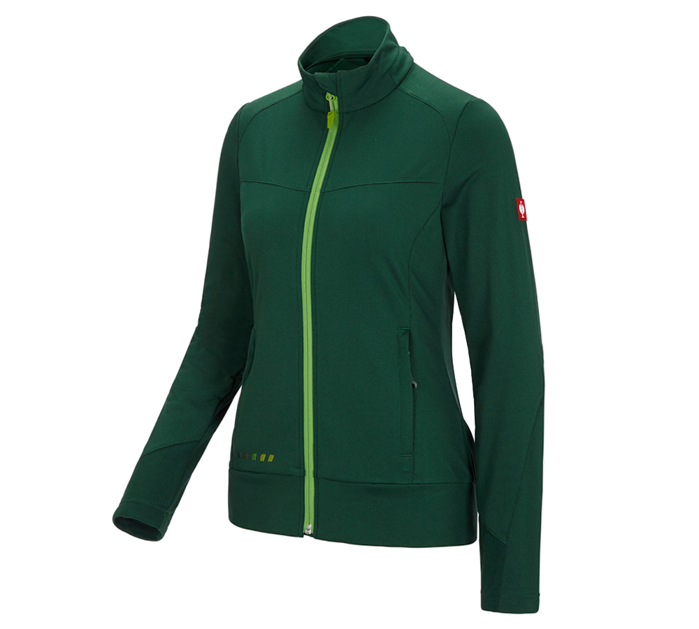 Work Jackets: FIBERTWIN®clima-pro jacket e.s.motion 2020,ladies' + green/seagreen