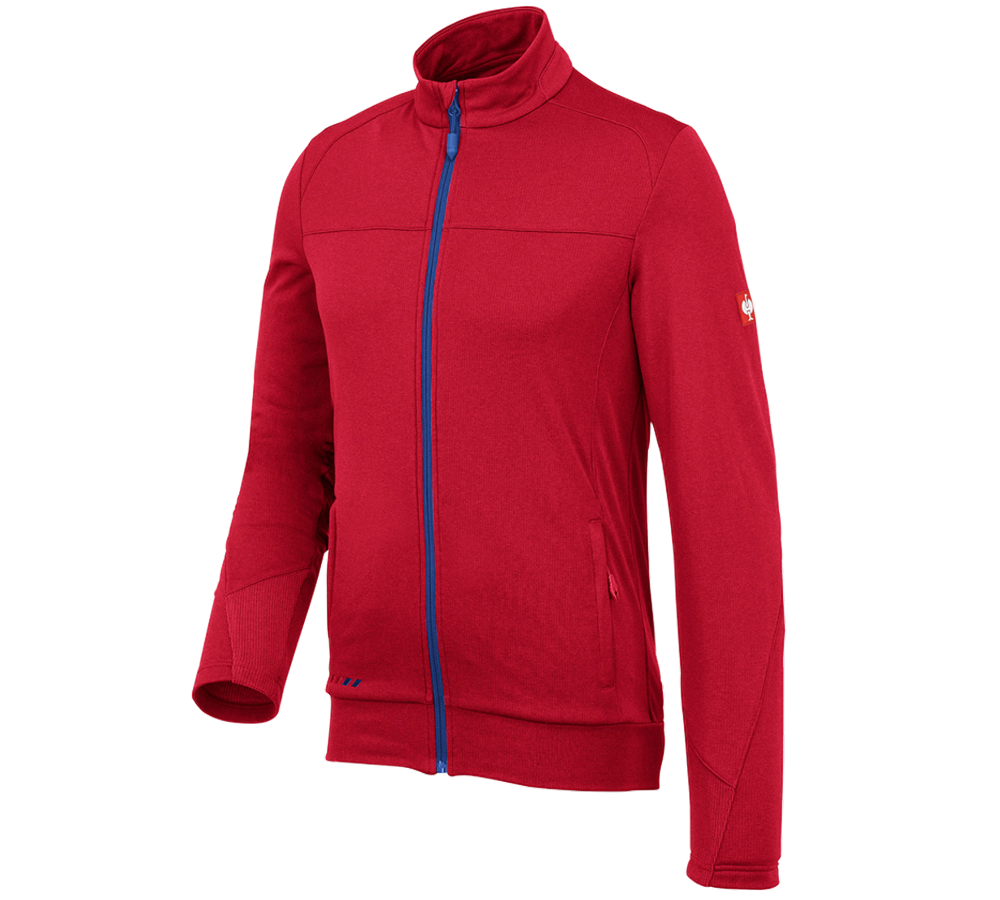 Work Jackets: FIBERTWIN® clima-pro jacket e.s.motion 2020 + fiery red/royal