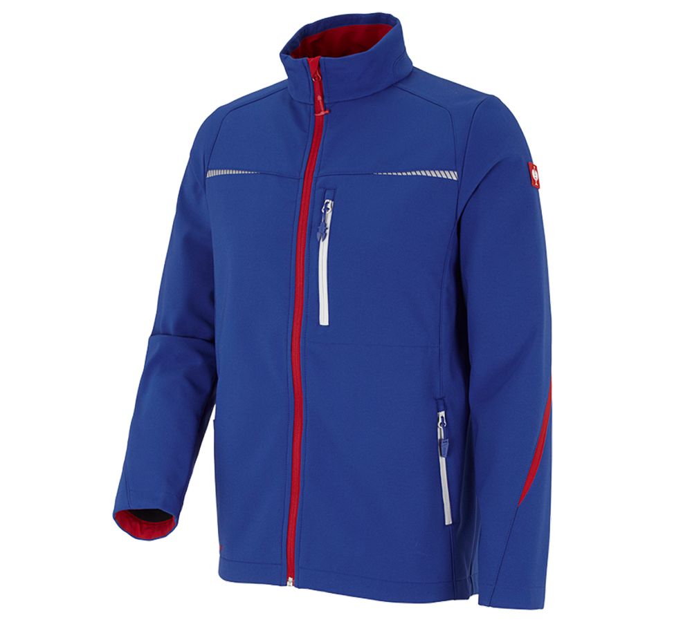 Work Jackets: Softshell jacket e.s.motion 2020 + royal/fiery red
