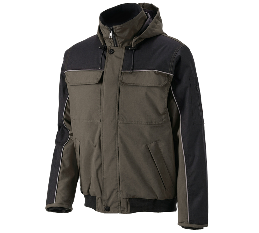 Work Jackets: Pilot jacket e.s.image  + olive/black