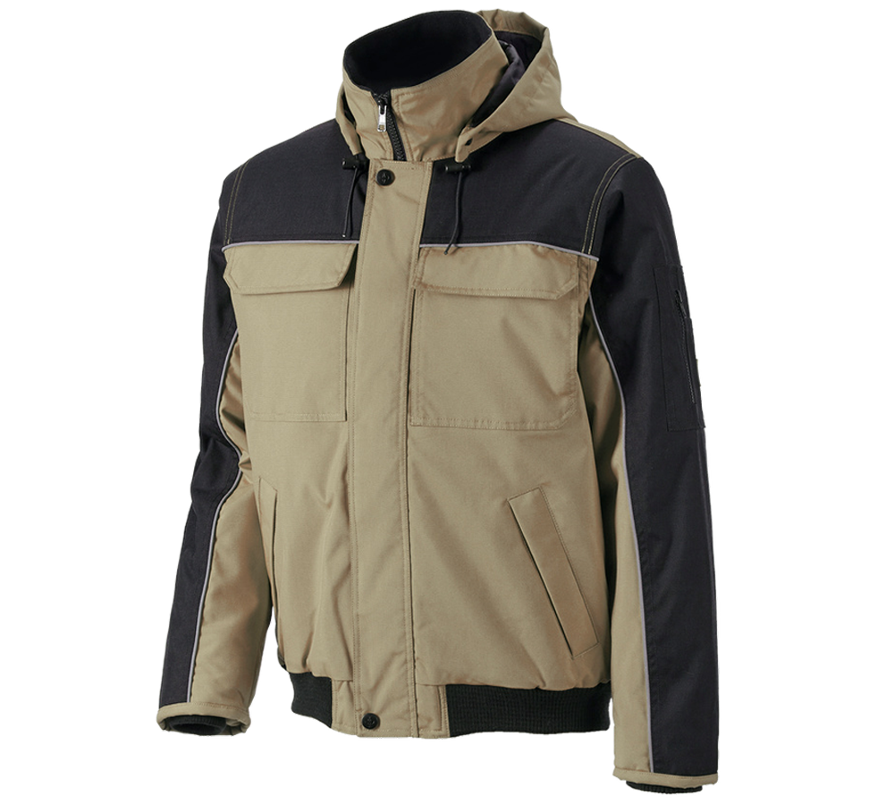 Work Jackets: Pilot jacket e.s.image  + khaki/black