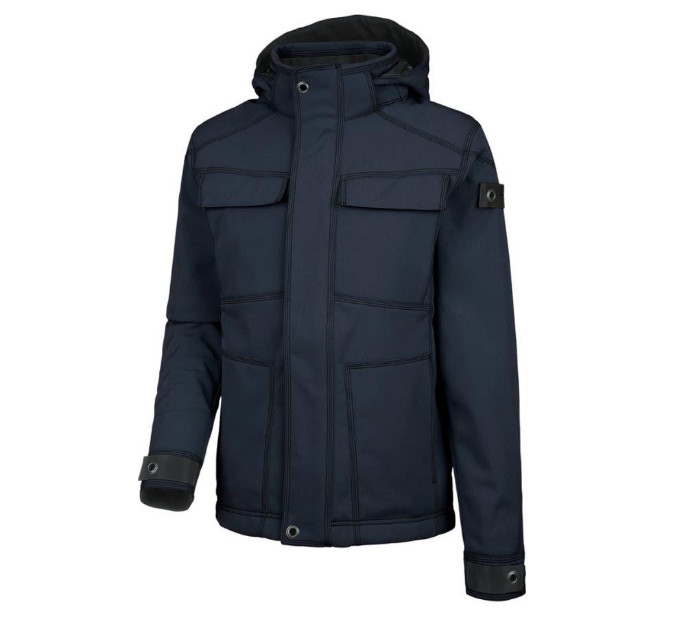 Work Jackets: Winter softshell jacket e.s.roughtough + midnightblue