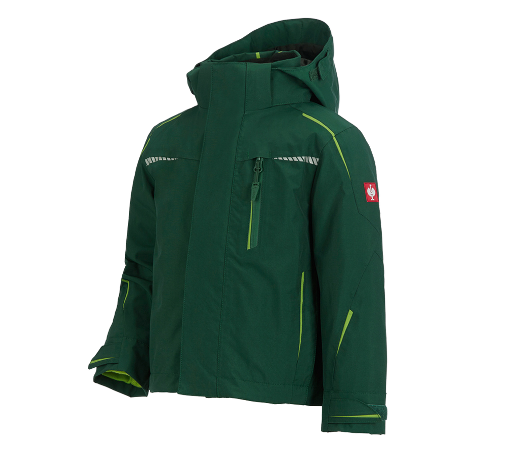 Jackets: 3 in 1 functional jacket e.s.motion 2020,  childr. + green/seagreen