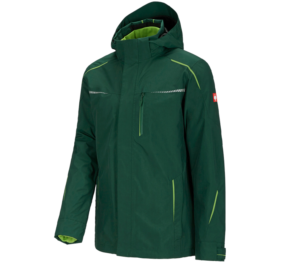 Work Jackets: 3 in 1 functional jacket e.s.motion 2020, men's + green/sea green