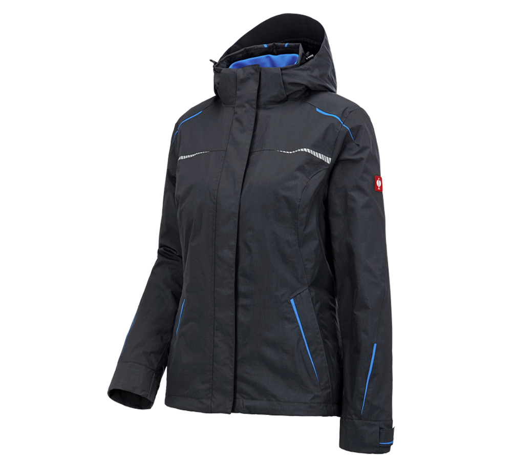 Work Jackets: 3 in 1 functional jacket e.s.motion 2020, ladies' + graphite/gentianblue