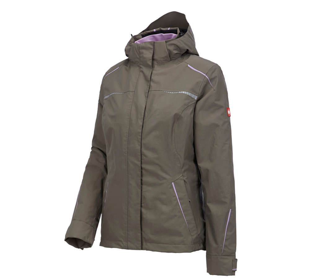 Work Jackets: 3 in 1 functional jacket e.s.motion 2020, ladies' + stone/lavender