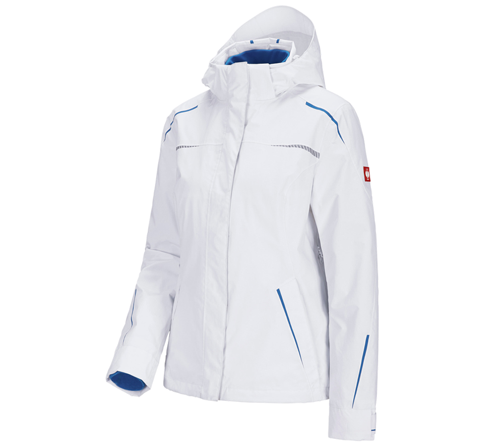 Work Jackets: 3 in 1 functional jacket e.s.motion 2020, ladies' + white/gentianblue