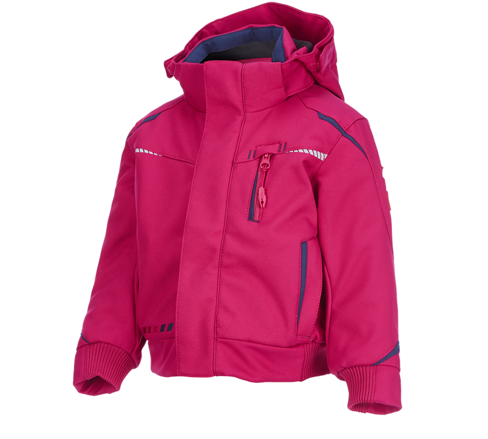 Jackets: Winter softshell jacket e.s.motion 2020,children's + berry/navy
