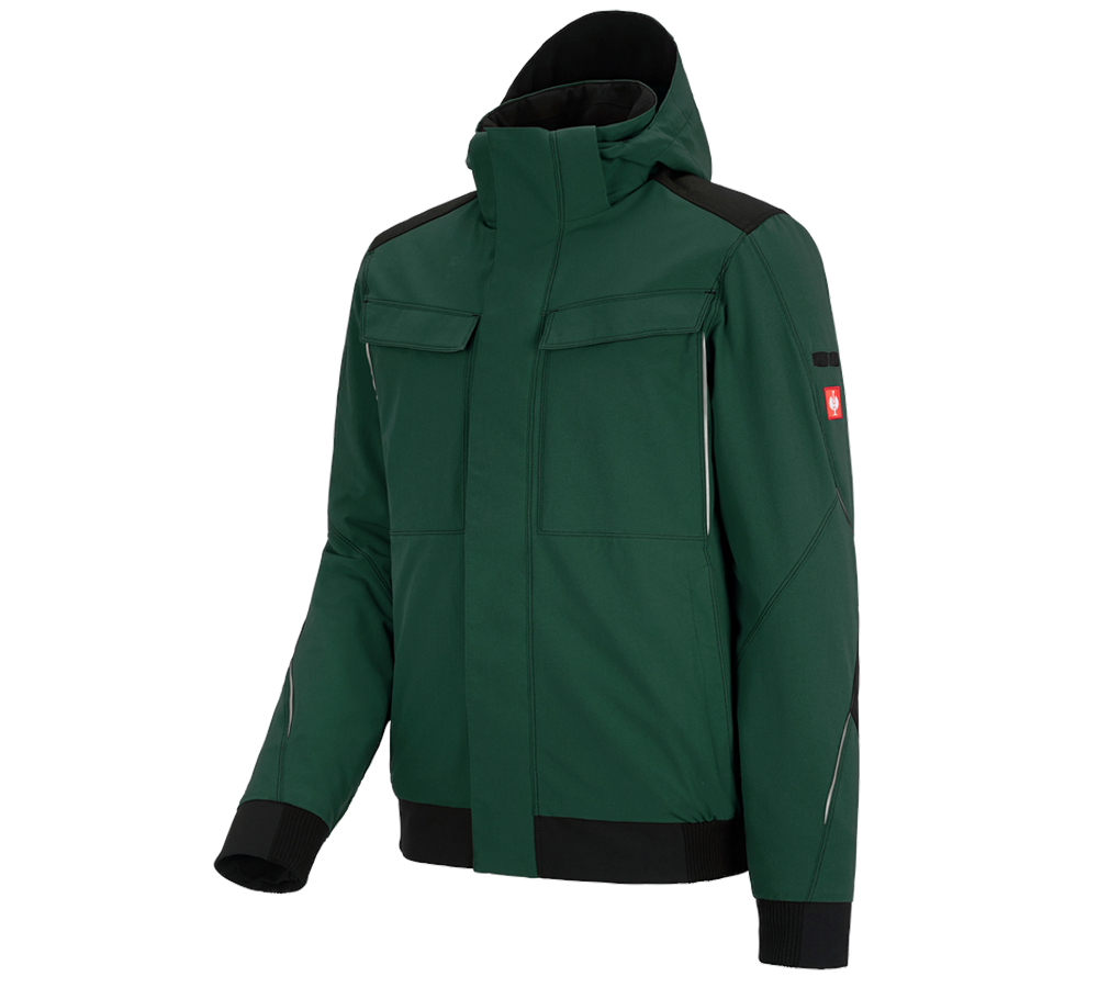 Work Jackets: Winter functional jacket e.s.dynashield + green/black