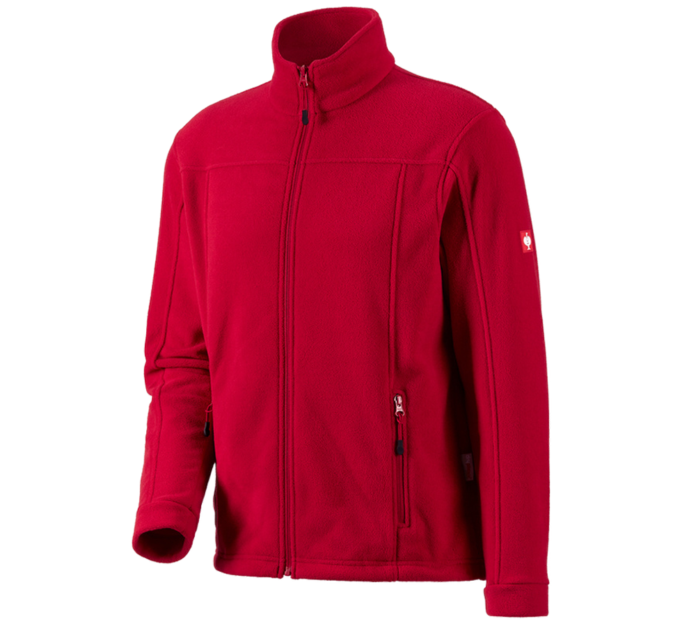 Work Jackets: Fleece jacket e.s.classic + red