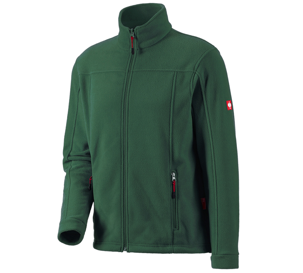 Work Jackets: Fleece jacket e.s.classic + green