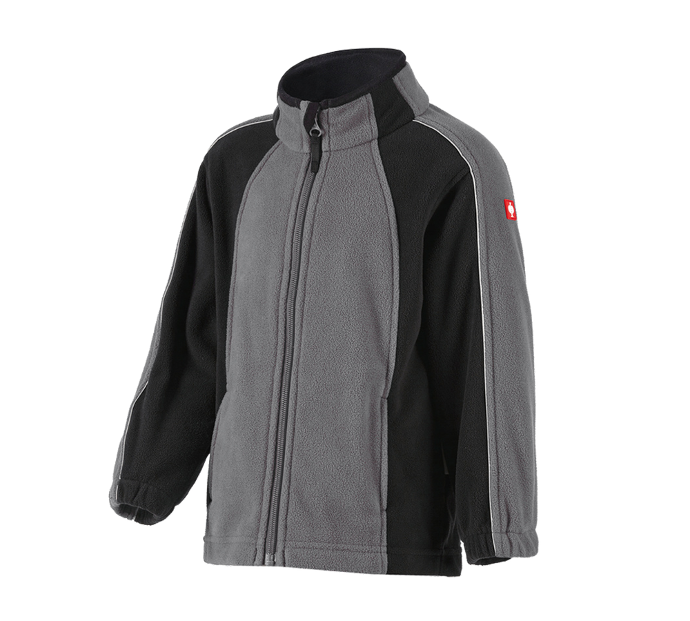 Jackets: Children's microfleece jacket dryplexx® micro + anthracite/black