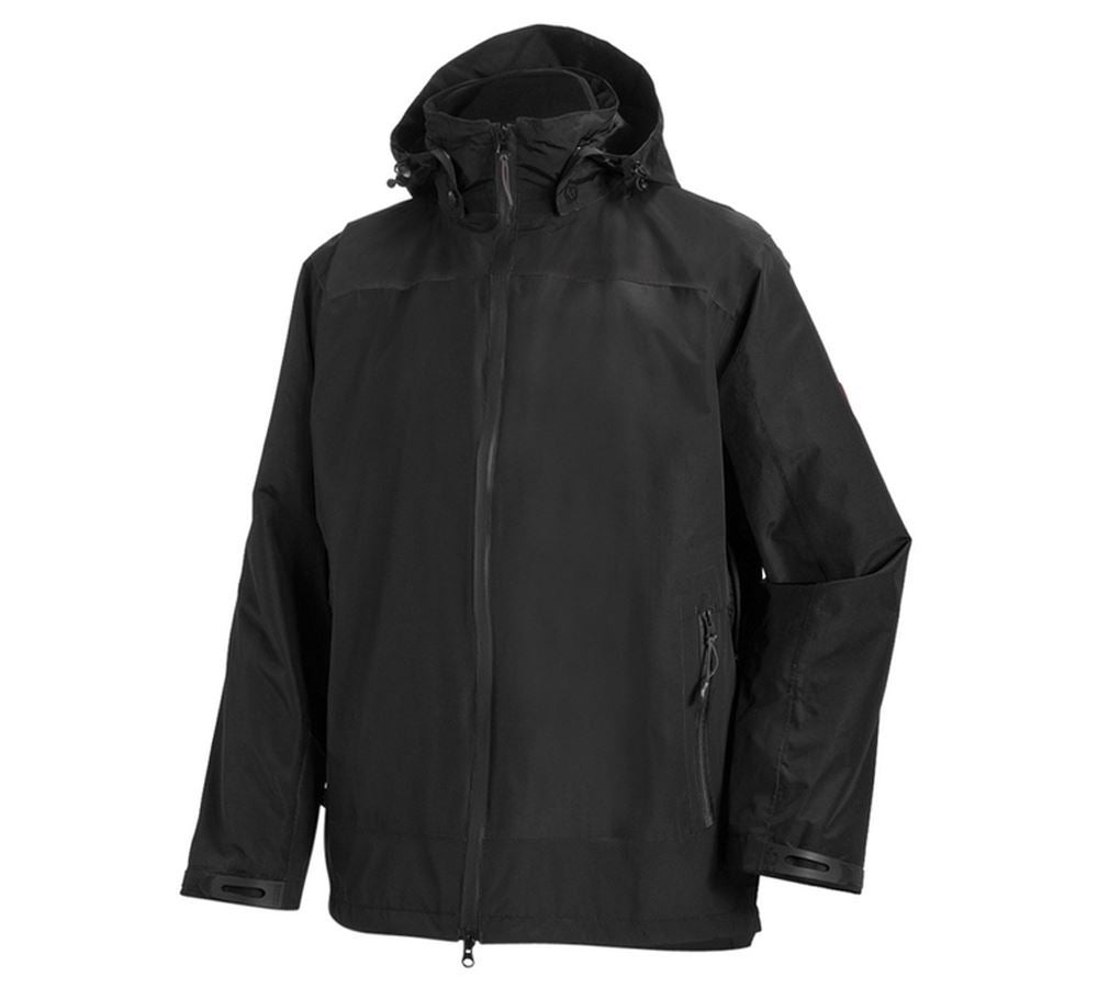 Work Jackets: e.s. 3 in 1 functional jacket, men + black