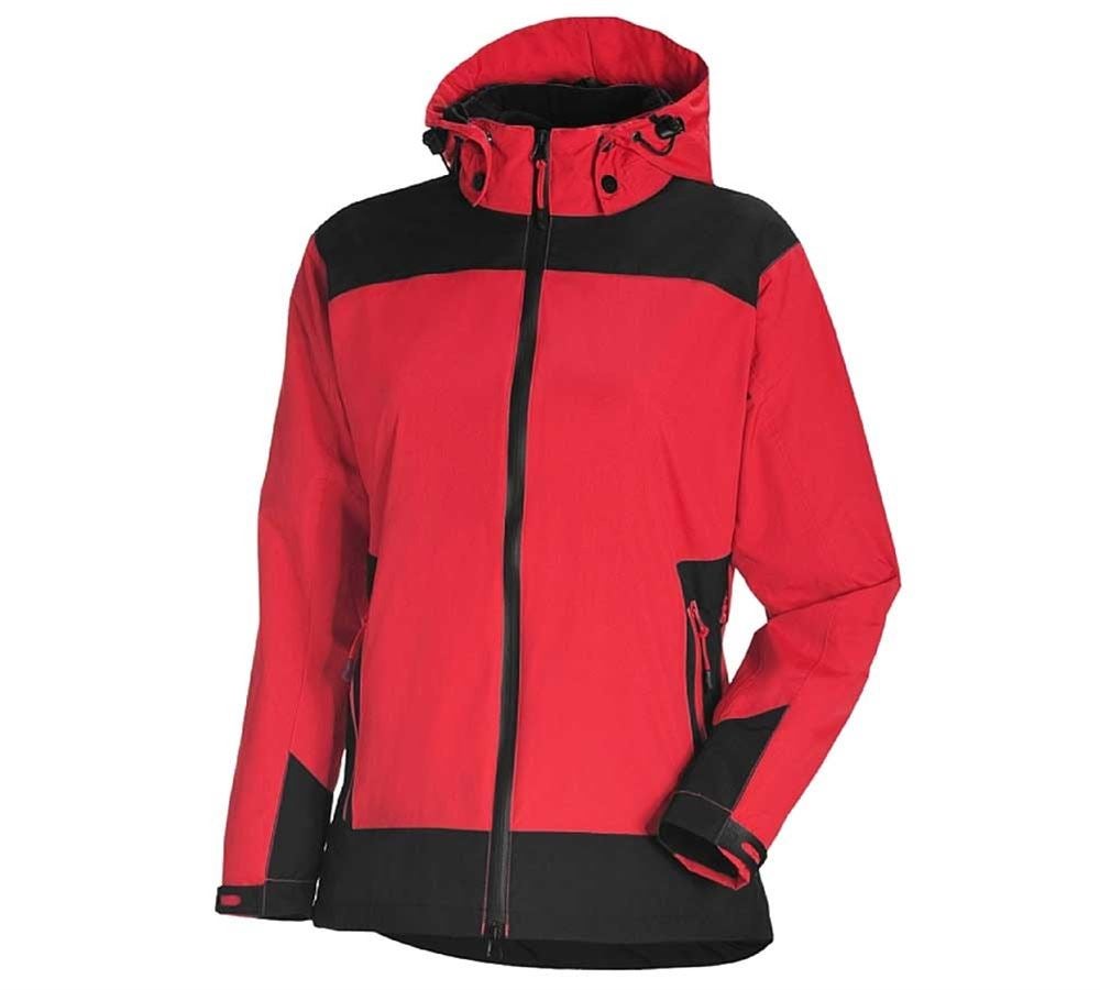 Work Jackets: e.s. 3 in 1 ladies' Functional jacket + red/black