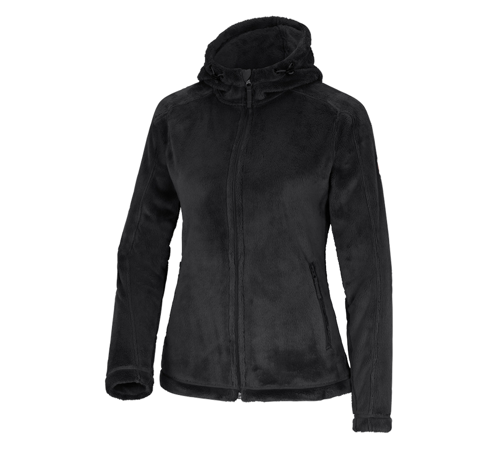 Work Jackets: e.s. Zip jacket Highloft, ladies' + black