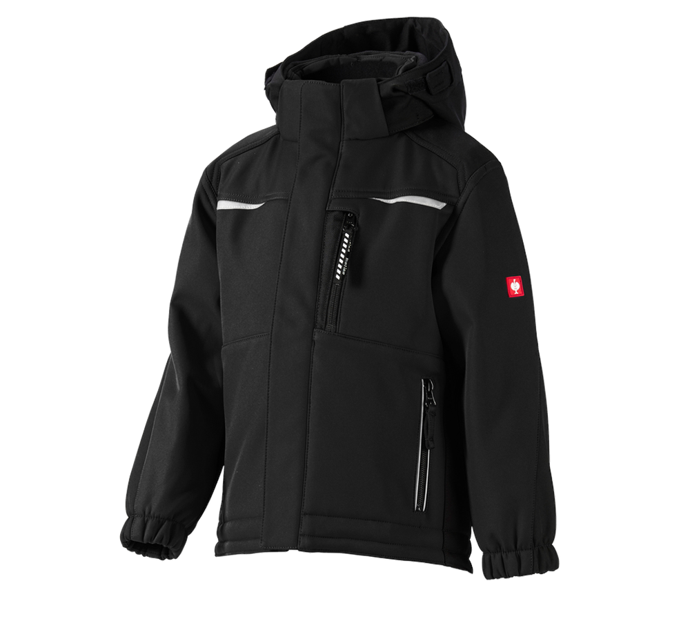 Jackets: Children's softshell jacket e.s.motion + black