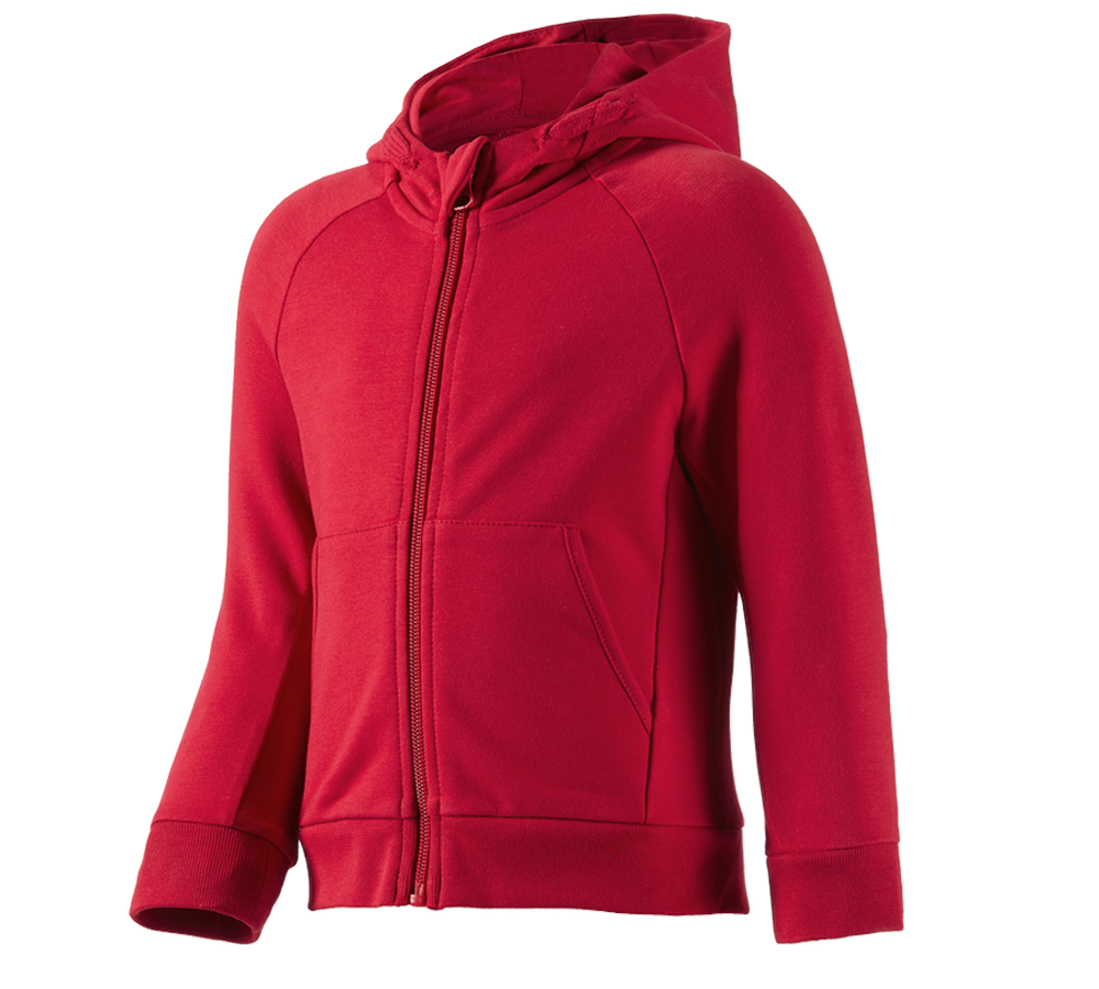 Shirts, Pullover & more: e.s. Hoody sweatjacket cotton stretch, children’s + fiery red