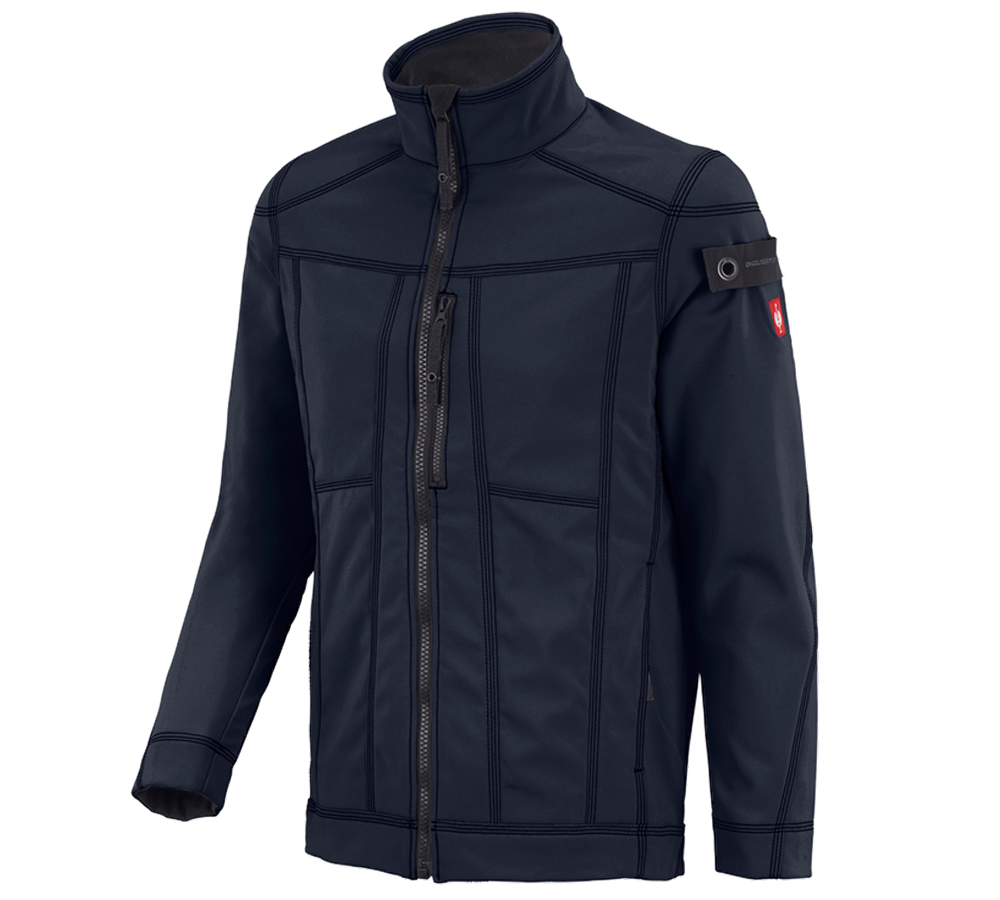 Work Jackets: Softshell jacket e.s.roughtough + midnightblue