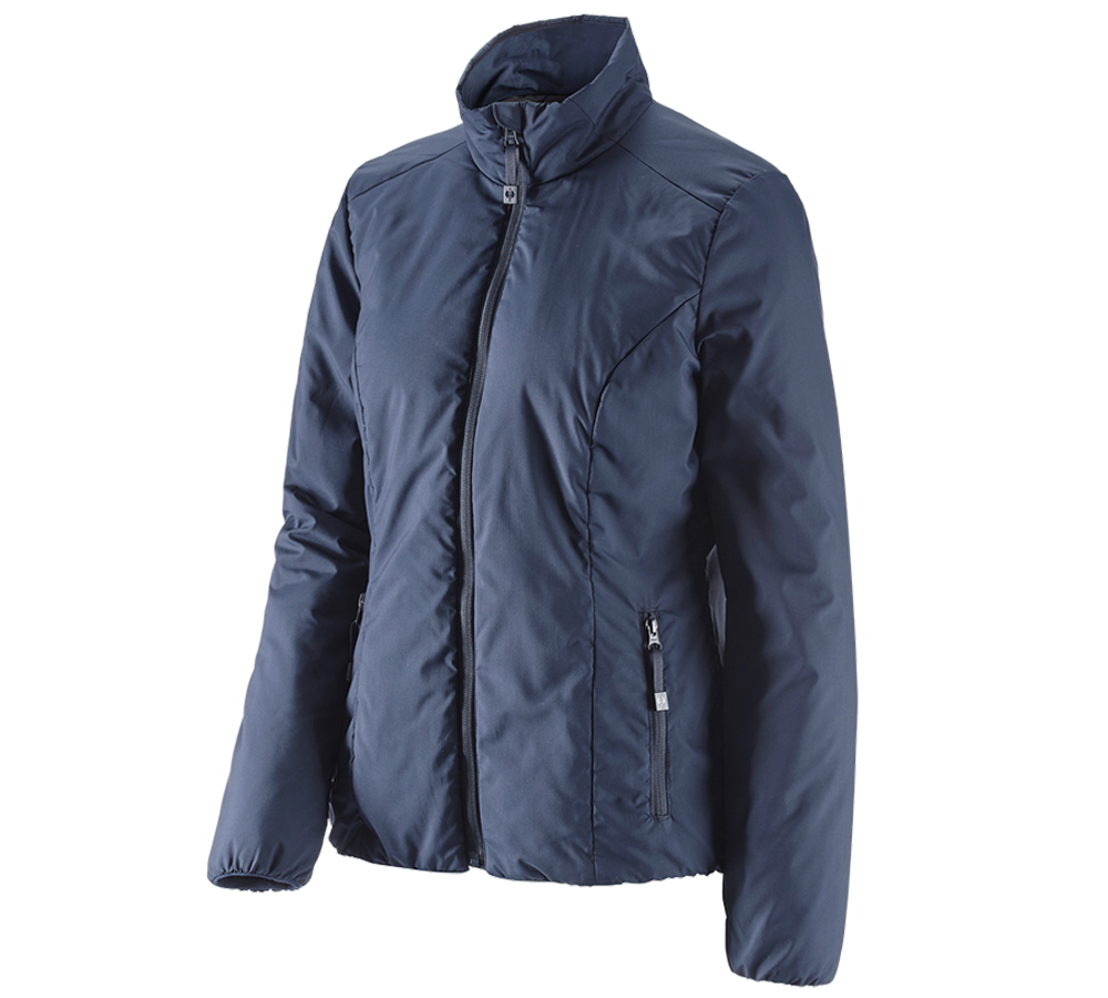 Work Jackets: e.s. Padded jacket CI, ladies' + navy