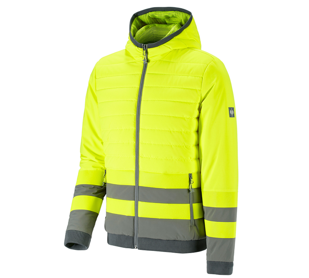 Topics: High-vis reversible jacket e.s.motion ten + high-vis yellow/granite